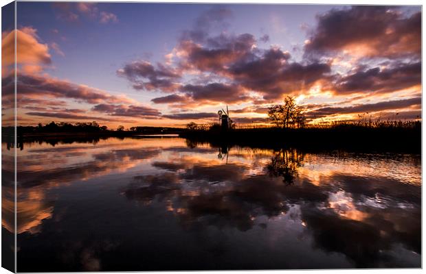 Sunset at How Hill Canvas Print by Paul Macro