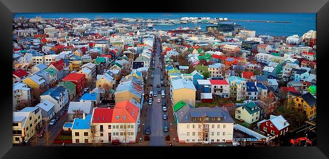  Colours of Reykjavik Framed Print by Broadland Photography