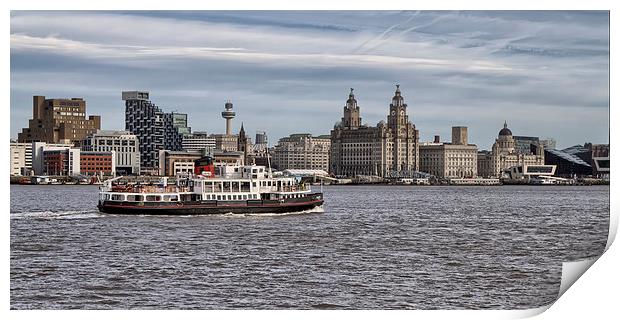 Ferry Cross The Mersey Print by Roger Green