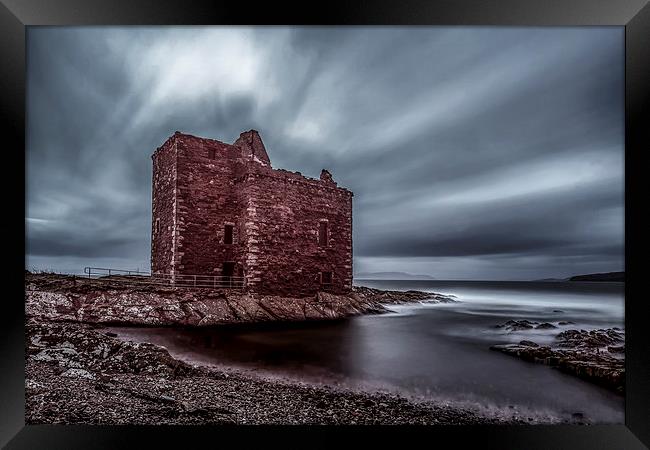 Portencross Castle Framed Print by Sam Smith