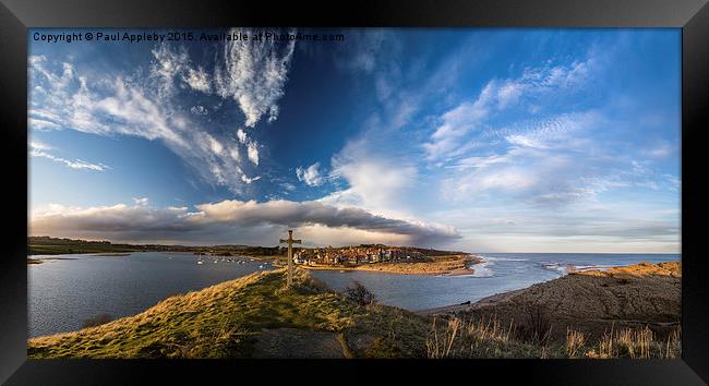  Alnmouth Halo Framed Print by Paul Appleby