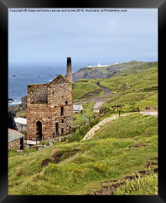  Levant Tin Mine, Cornish Industry Framed Print by Linsey Williams
