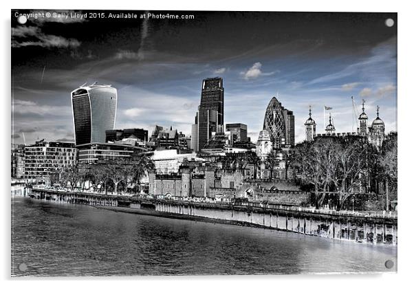  London City Scene  Acrylic by Sally Lloyd