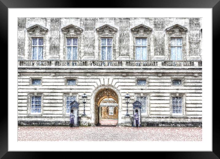 Buckingham Palace Framed Mounted Print by David Pyatt