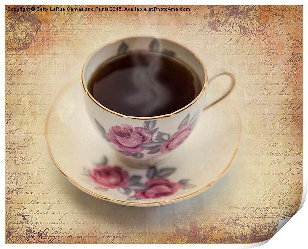 A Cup of Bliss Print by Betty LaRue