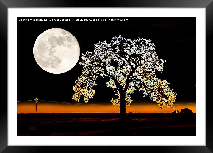  Wedded to the Moon Framed Mounted Print by Betty LaRue