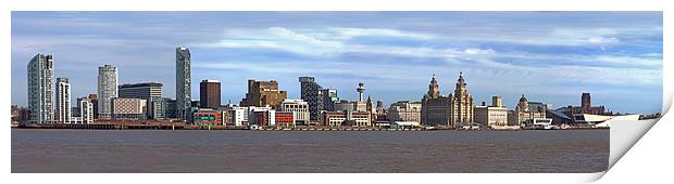 Liverpool Skyline Print by Roger Green