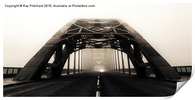  Tyne Bridge in the Fog Print by Ray Pritchard