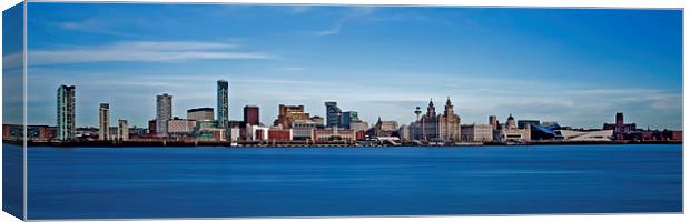 Liverpool Skyline Canvas Print by Roger Green