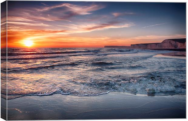  Seven Sisters Sunset Canvas Print by Phil Clements