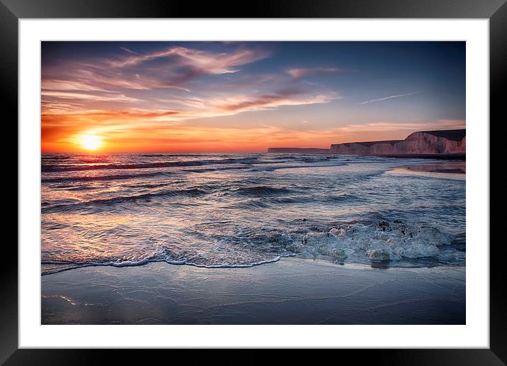  Seven Sisters Sunset Framed Mounted Print by Phil Clements