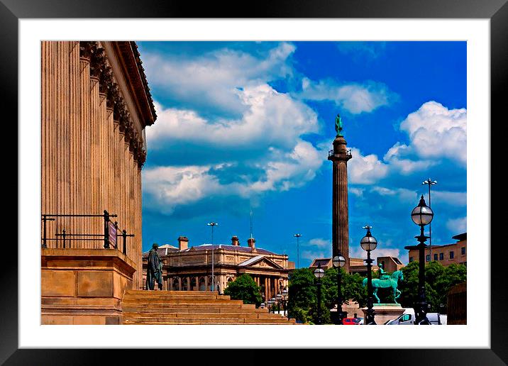 St Georges Hall Liverpool Framed Mounted Print by ken biggs