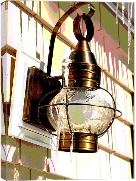 Icy Lamp  Canvas Print by james balzano, jr.