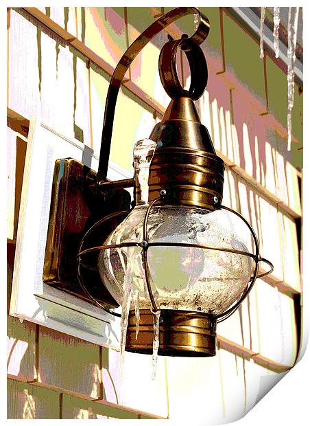 Icy Lamp  Print by james balzano, jr.