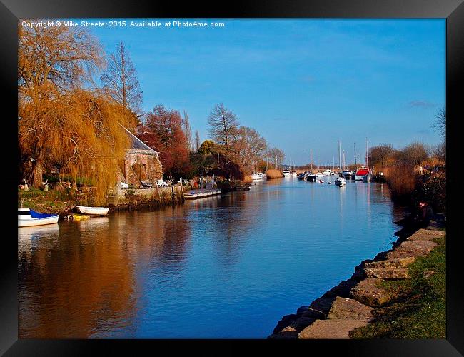  The River Frome Framed Print by Mike Streeter