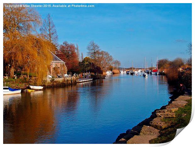  The River Frome Print by Mike Streeter