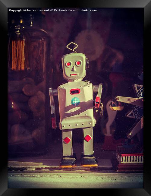 Wonky Robot Framed Print by James Rowland