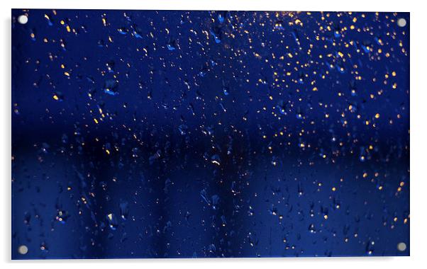  Rainy Evening 1 Acrylic by Lucy Pinkstone