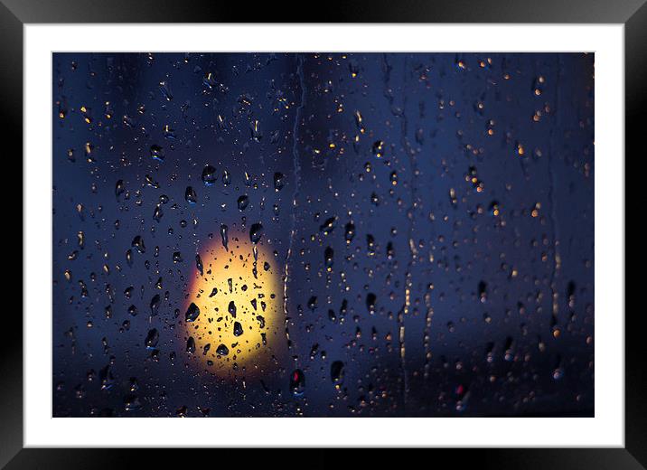 Rainy Evening 2 Framed Mounted Print by Lucy Pinkstone