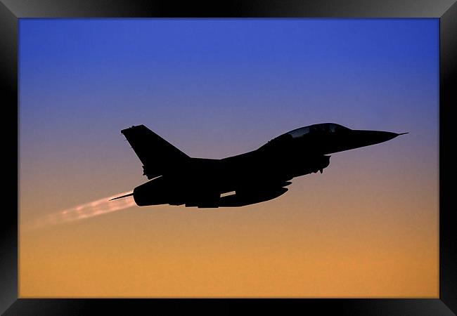 IAF F-16B Fighter jet Framed Print by PhotoStock Israel