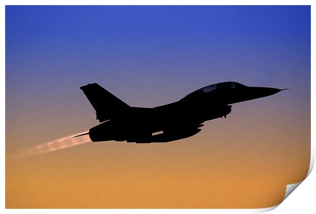 IAF F-16B Fighter jet Print by PhotoStock Israel