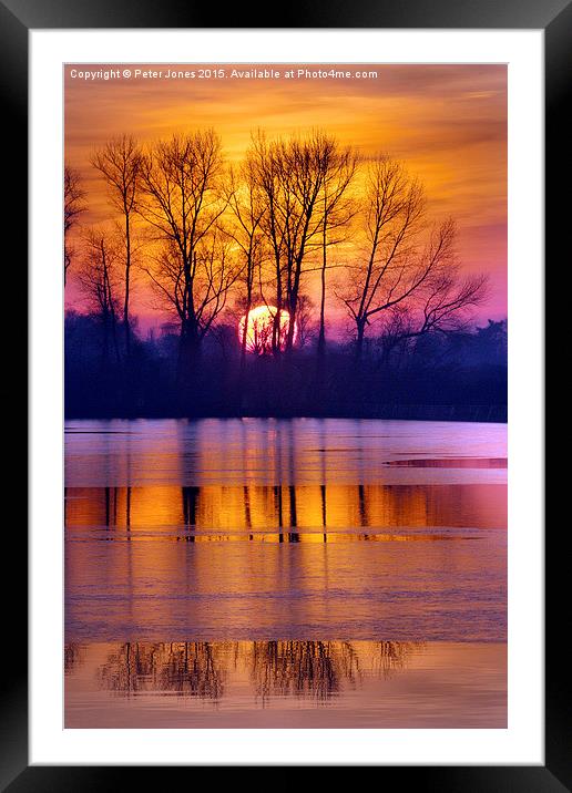  Wilstone sunset Framed Mounted Print by Peter Jones