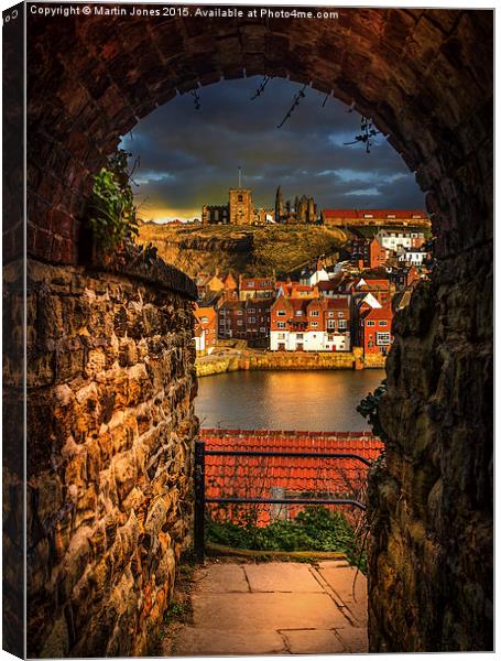 Through the Keyhole at Whitby  Canvas Print by K7 Photography