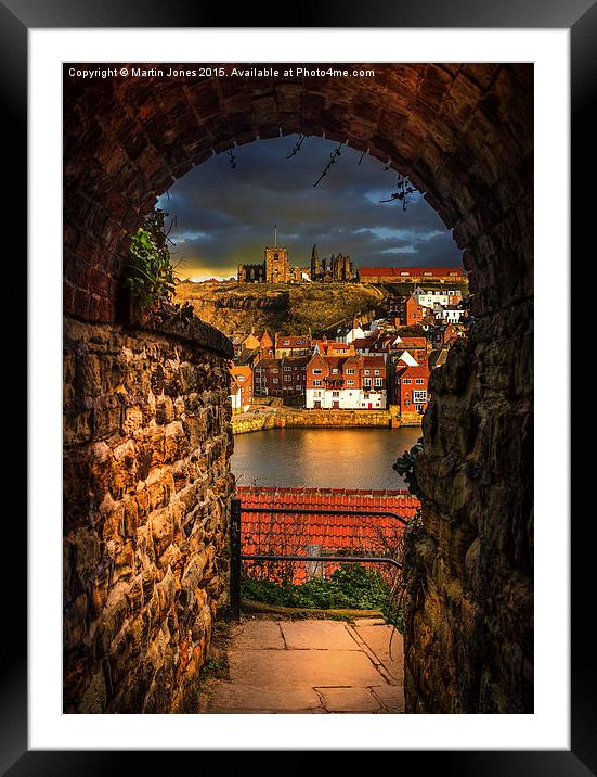 Through the Keyhole at Whitby  Framed Mounted Print by K7 Photography