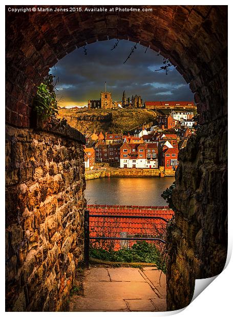 Through the Keyhole at Whitby  Print by K7 Photography