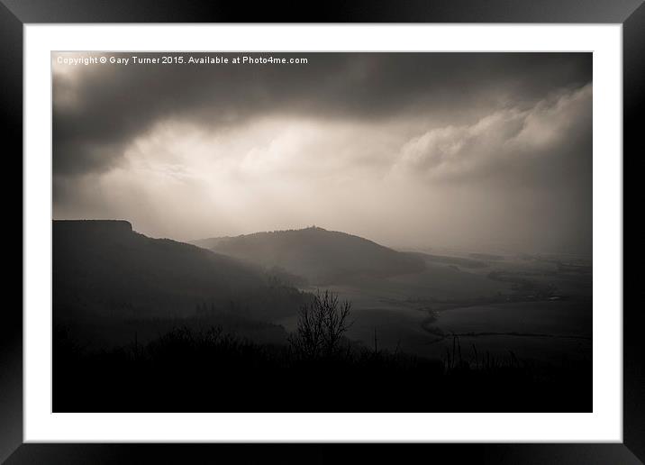 Misty Sutton Bank Framed Mounted Print by Gary Turner