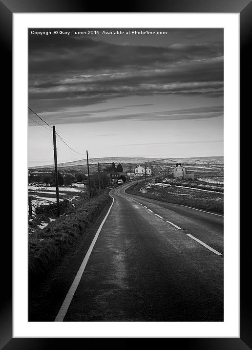 Road to Somewhere Framed Mounted Print by Gary Turner