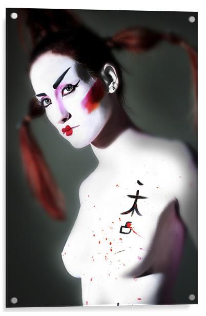 Female Model dressed in Japanese style Acrylic by PhotoStock Israel