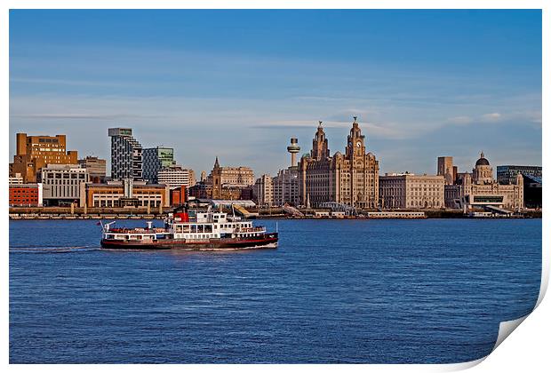 Royal Iris on the Mersey Print by Roger Green