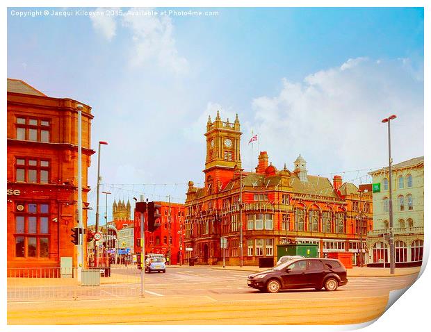  Talbot Square. Blackpool Print by Jacqui Kilcoyne