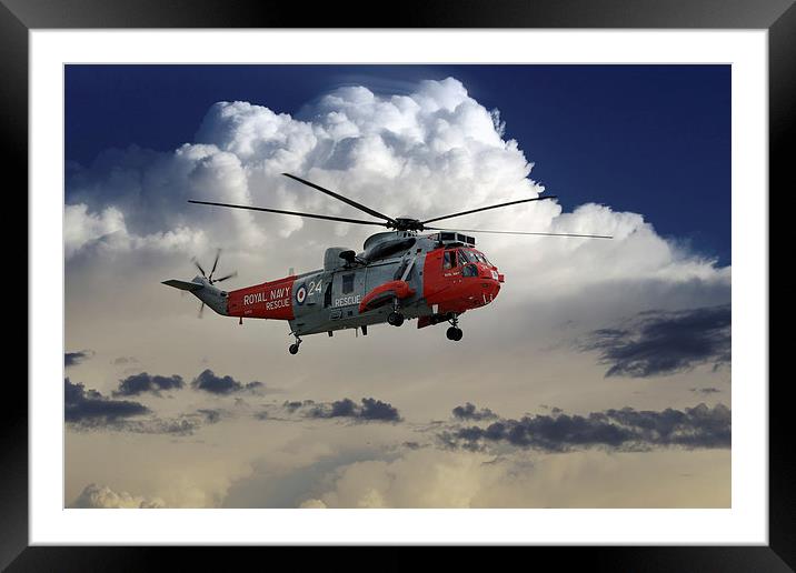 Royal Navy Rescue Framed Mounted Print by J Biggadike