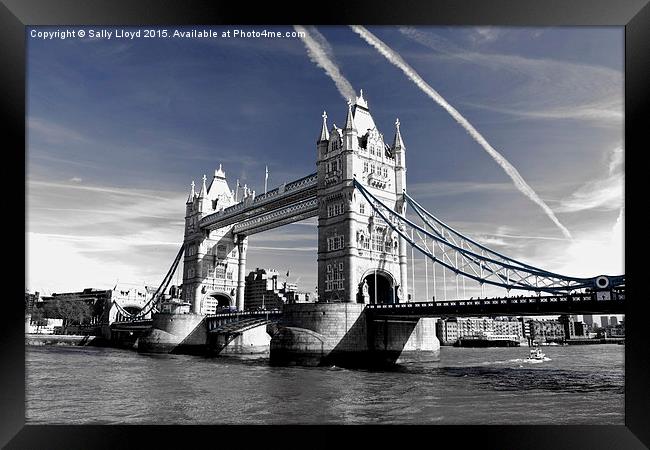  Tower Bridge London Framed Print by Sally Lloyd