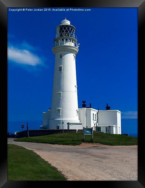  Flamborough Head Lighthouse Framed Print by Peter Jordan