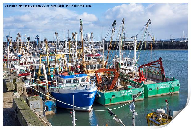  Scarborough Fishing Boats 2 Print by Peter Jordan