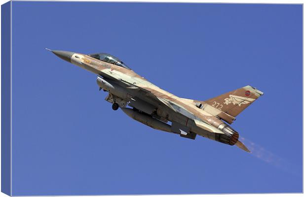 IAF F-16A Fighter jet Canvas Print by PhotoStock Israel
