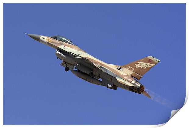 IAF F-16A Fighter jet Print by PhotoStock Israel