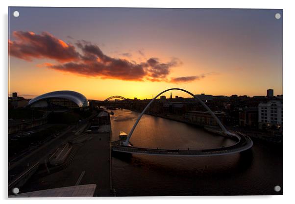  Newcastle Quayside Acrylic by Northeast Images