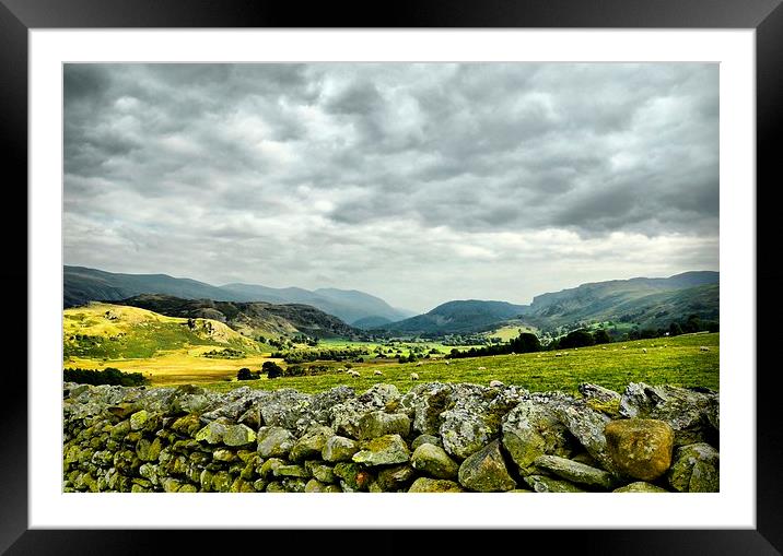  A Lake District Stroll On A Cloudy Day Framed Mounted Print by pristine_ images