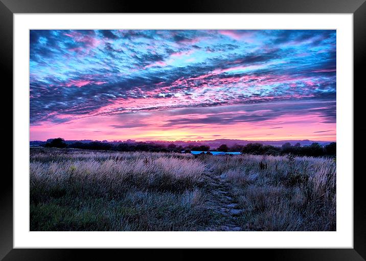  Isle Of Wight Magical Sunset Framed Mounted Print by pristine_ images