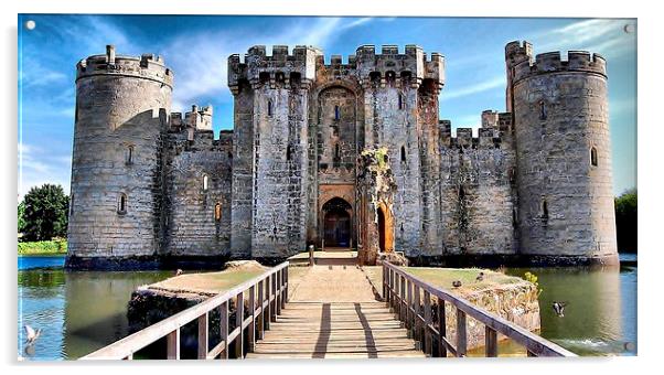  Bodiam Castle Robertsbridge Acrylic by pristine_ images