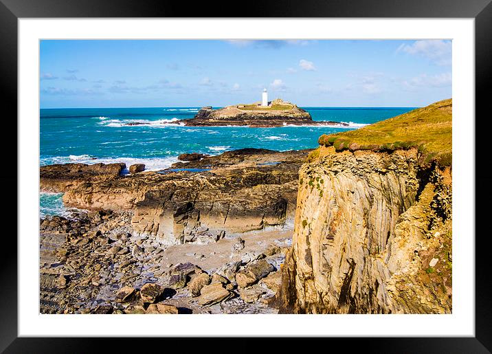   Godrevy island Framed Mounted Print by keith sutton