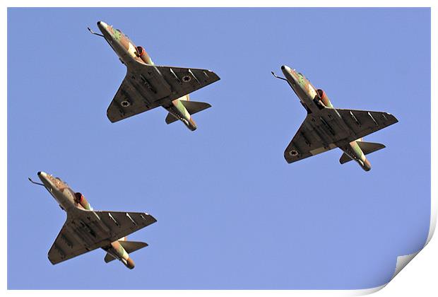 IDF Skyhawk jet Print by PhotoStock Israel