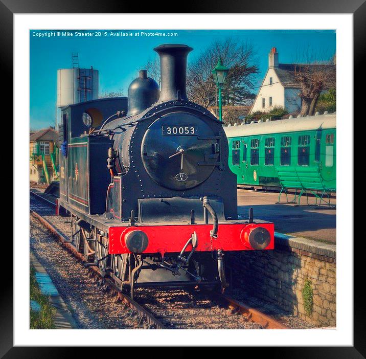  M7 at Swanage Framed Mounted Print by Mike Streeter