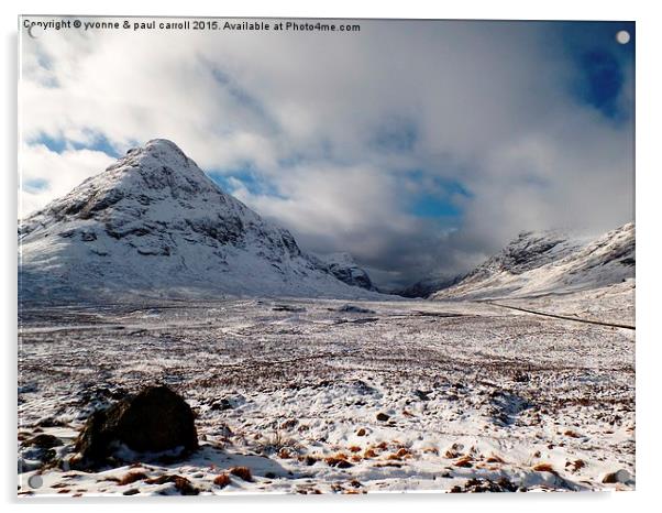  Glencoe in Winter Acrylic by yvonne & paul carroll
