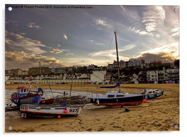  Broadstairs Viking bay Acrylic by Thanet Photos