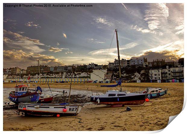  Broadstairs Viking bay Print by Thanet Photos